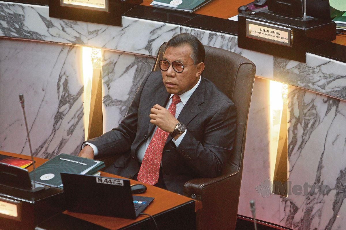 RASHID Asari pada Persidangan Dewan Undangan Negeri (DUN) Selangor di Dewan Negeri Selangor, Shah Alam. FOTO Faiz Anuar