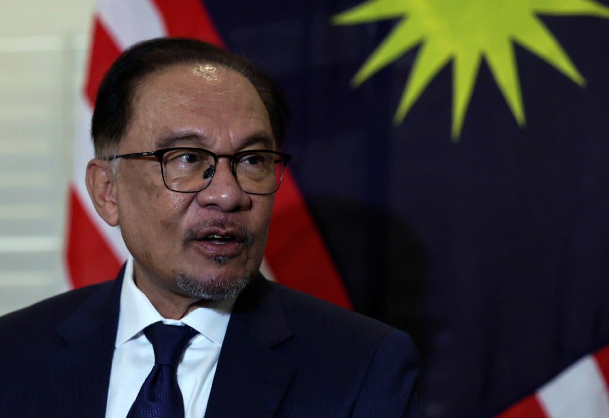 Perdana Menteri Datuk Seri Anwar Ibrahim mengadakan sidang media bersama wakil media Malaysia hari ini sempena lawatan rasminya ke Australia. FOTO BERNAMA