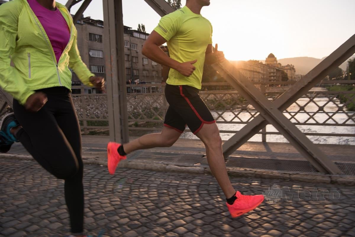 RUTIN senaman seperti joging antara gaya hidup sihat.