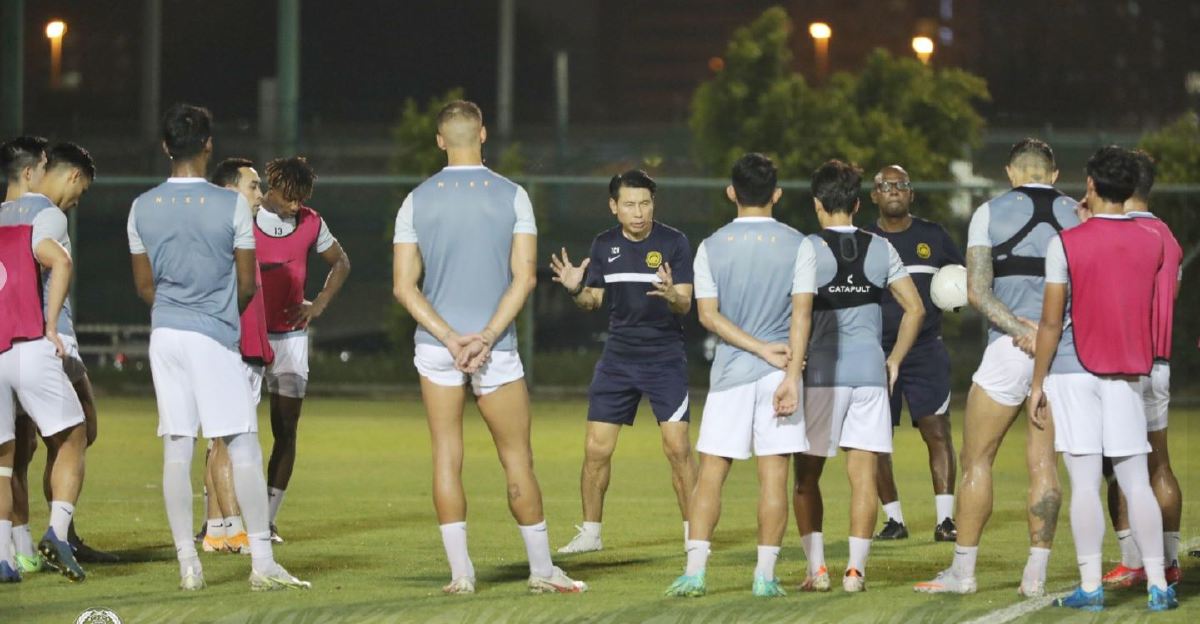 CHENG Hoe ketika sesi latihan skuad kebangsaan semalam. FOTO FAM
