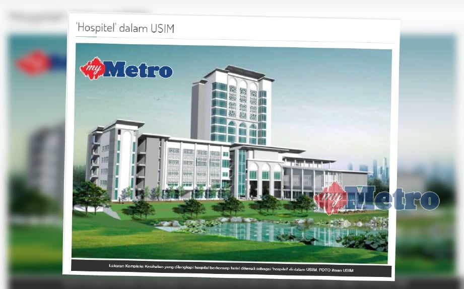 USIM urus hospital baru di Nilai  Harian Metro
