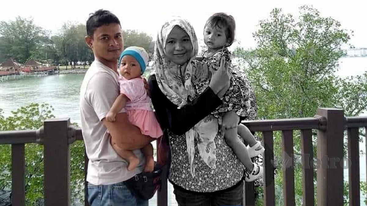 GAMBAR kenangan Nurdiana dan Fatin Nu Nurjannah bersama keluarga. FOTO Ihsan FB.