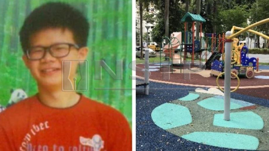 Zhang tersesat kerana segan bertanya dan ditemui di taman permainan kanak-kanak. FOTO OhMyHome/e Nanyang