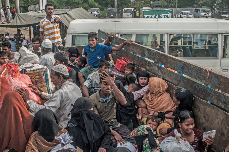 KEADAAN di kem pelarian Rohingya, Bangladesh.