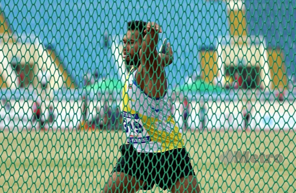 ATLET lempar cakera negara, Irfan Shamsuddin memenangi pingat emas di Stadium Nasional My Dinh. FOTO HAIRUL ANUAR RAHIM