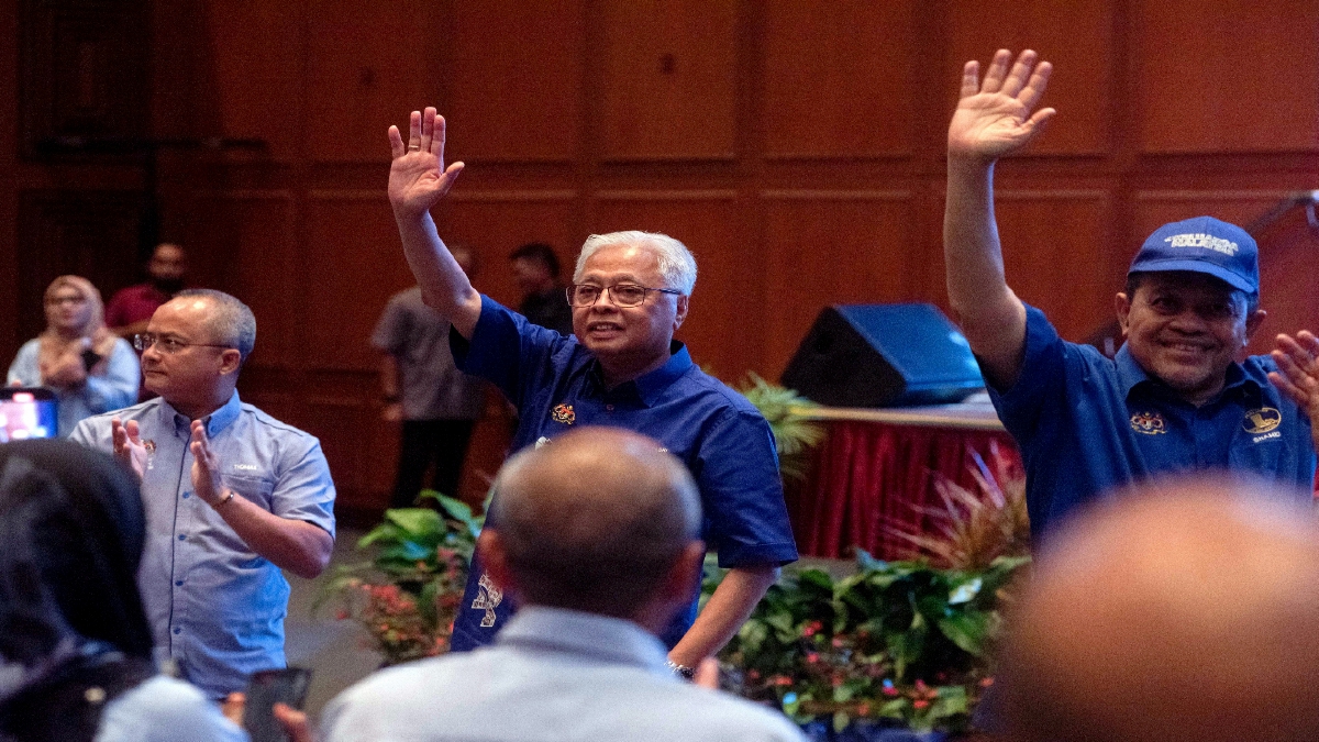 DATUK Seri Ismail Sabri Yaakob ketika Majlis Amanat Jelajah Keluarga Malaysia di Dewan Konvensyen Kompleks Ujana Kewangan hari ini. FOTO BERNAMA