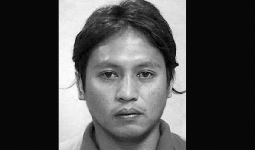 Gambar Jabing yang dirakam pada 2010 - Foto polis Singapura.