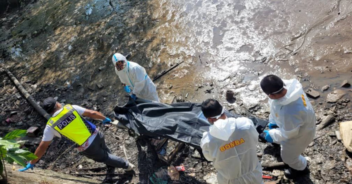 Mayat lelaki warga emas terdampar di tebing pasir Sungai Kedah