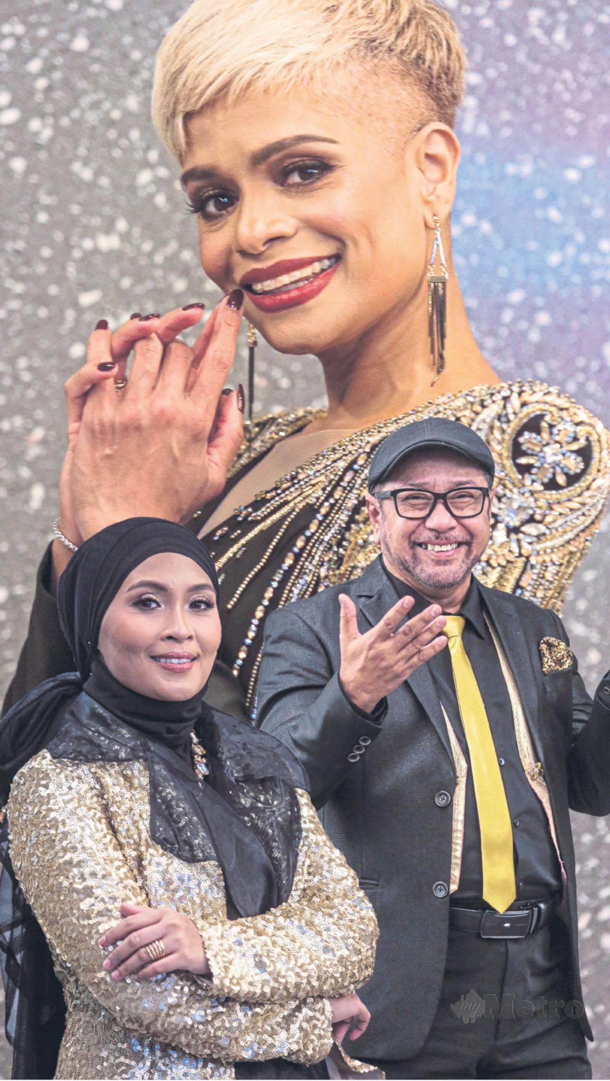 JACLYN, Siti Nordiana dan Ayai teruskan perjuangan. - FOTO Hazreen Mohamad
