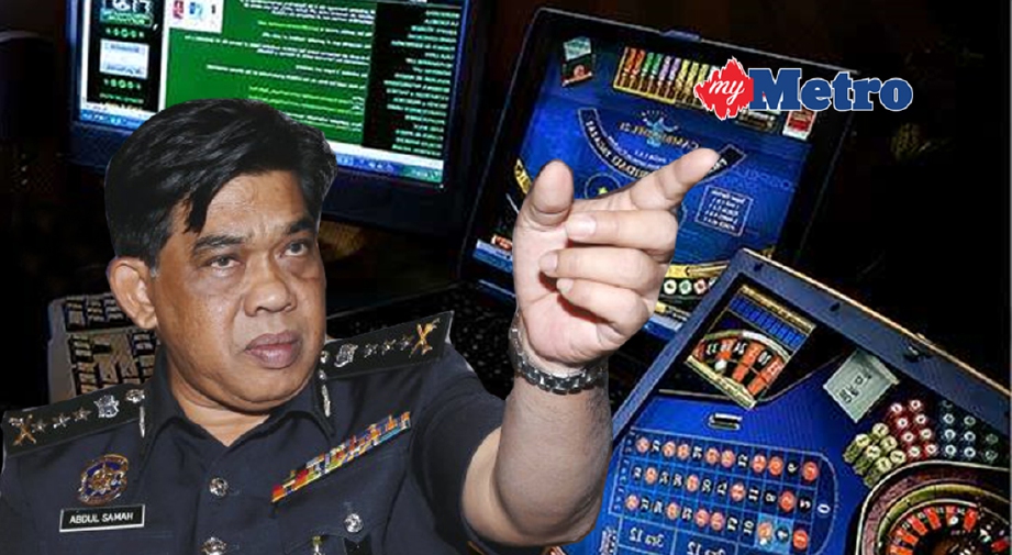 Ketua Polis Selangor Datuk Abdul Samah Mat beri amaran polis serius gempur judi. - Foto Fail