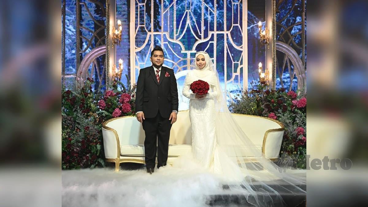 MOHD Nazri happily married Tuan Nor Ernie Rossmeris yesterday.  PHOTO courtesy of Datuk Dr Mohd Nazri Khan Adam Rasol Khan