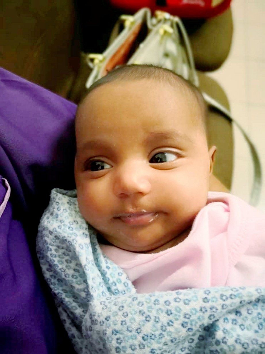 Jabatan Kebajikan Masyarakat (JKM) daerah Seremban meminta orang ramai membantu mengesan serta mencari ibu kandung atau waris kepada bayi, Victoria Grace yang ditinggalkan di sebuah hospital di Seremban. NSTP/Ihsan JKM