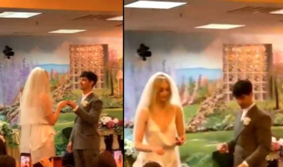 RAKAMAN Joe Jonas dan Sophie Turner berkahwin.