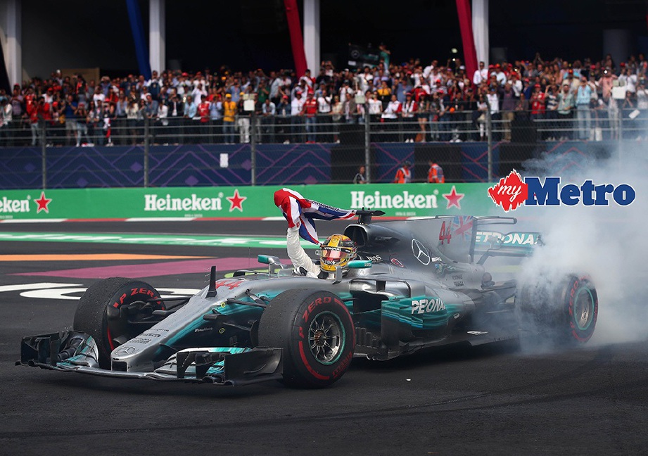 HAMILTON menamatkan Grand Prix Mexico di tempat kesembilan.  FOTO/AFP