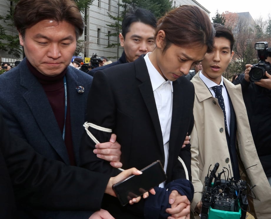 JUNG Joon-Young didapati bersalah. FOTO EPA
