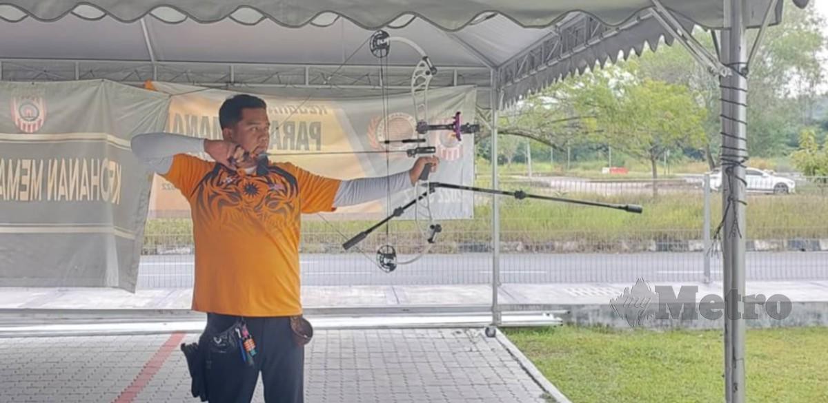 JUWAIDI selesa menggunakan busur jenama PSE Archery dan berharap prestasi cemerlang dalam tiga acara disertai di Hangzhou.