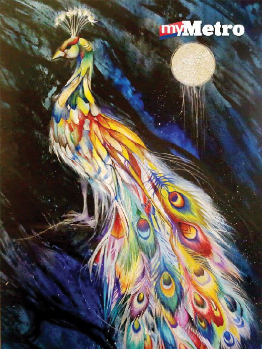 KARYA Peacock and the Moon.