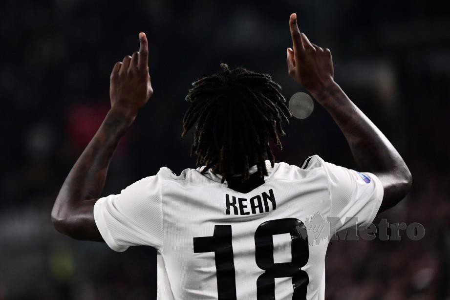 KEAN permata baru Juventus dan Itali. — FOTO AFP
