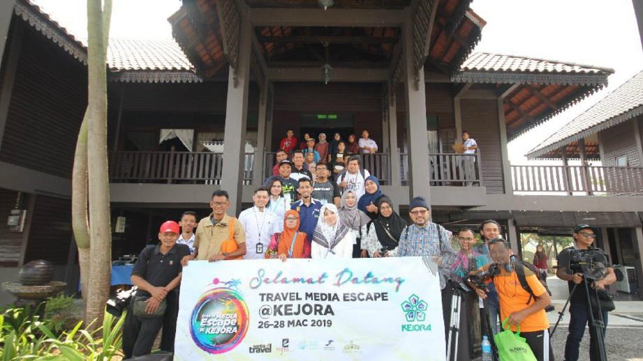 Pengamal media tempatan dan luar negara termasuk dari Indonesia menyertai FAMTRIP Travel Media Escape @ KEJORA 2019 di Kota Tinggi. FOTO Mohamad Fahd Rahmat
