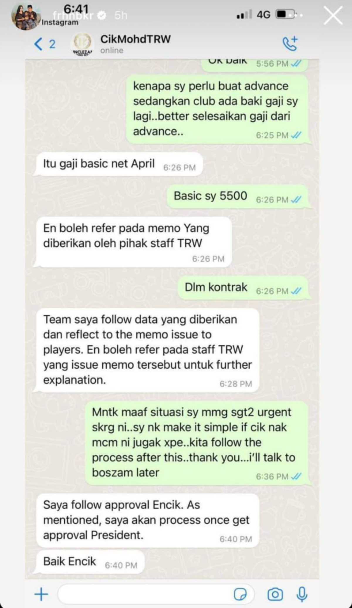 LUAHAN perasaan pemain Kelantan FC yang tidak dibayar gaji. FOTO FB 