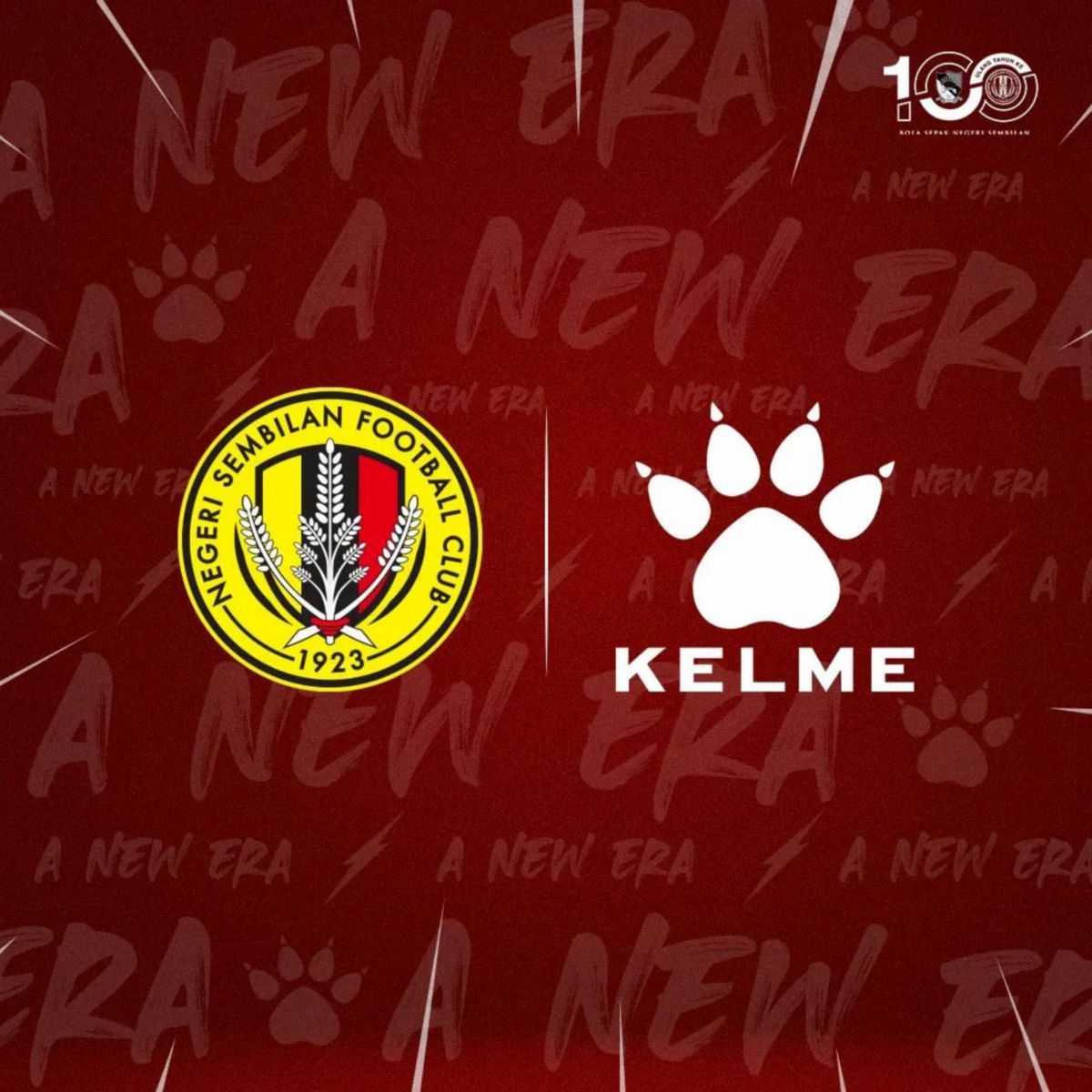 KELME akan menjadi penaja kit rasmi Negeri Sembilan. FOTO FB NSFC