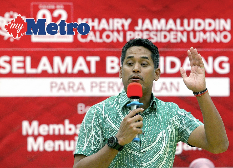 KHAIRY mahu rehat daripada pegang sebarang jawatan dalam UMNO. -Foto AZHAR RAMLI