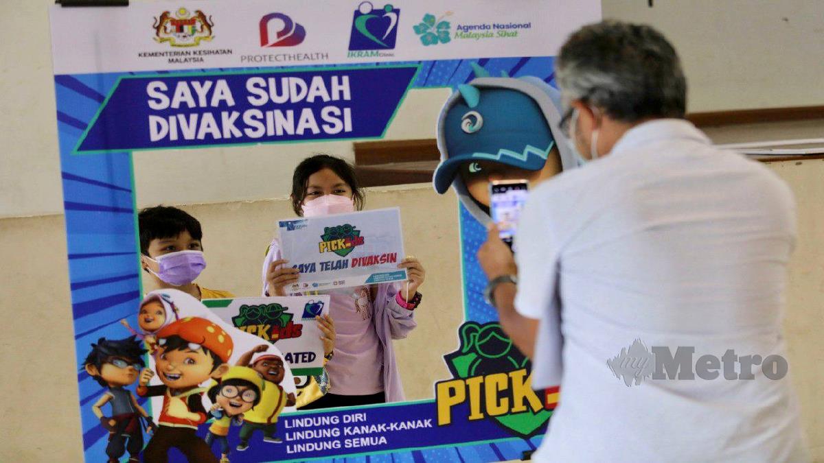 ANTARA kanak-kanak yang hadir bagi PICKids di Dewan Serbaguna Perumahan Rakyat (PPR) Padang Hiliran. FOTO GHAZALI KORI