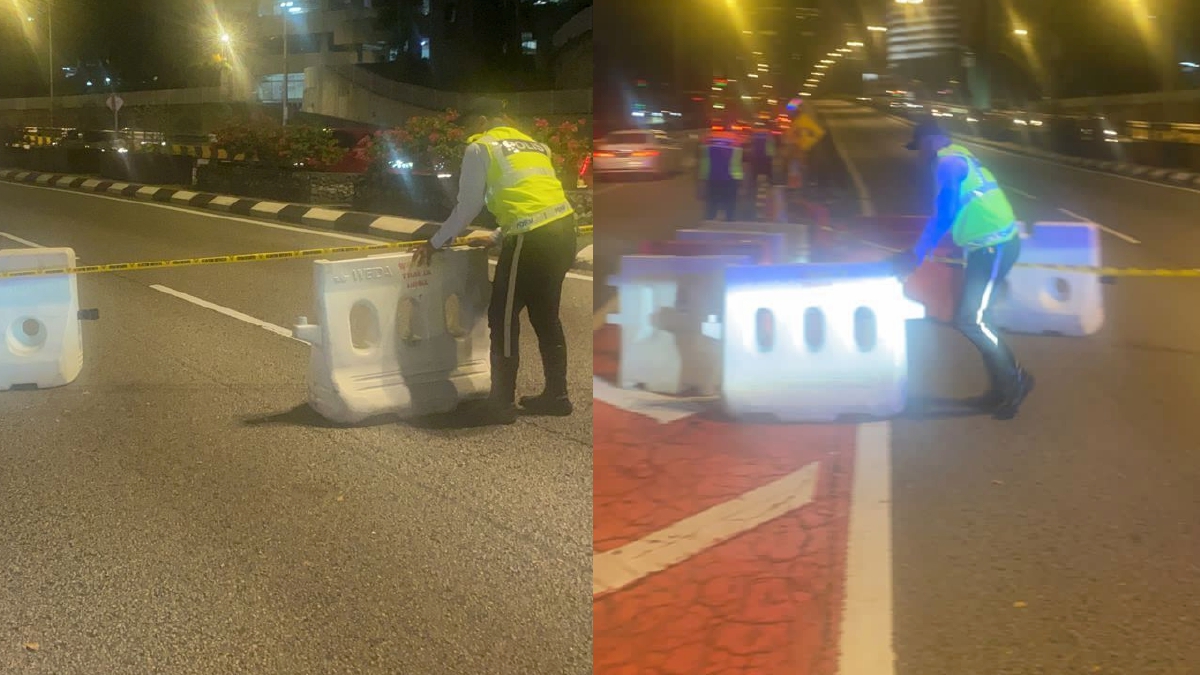  JALAN Kinabalu, Kuala Lumpur, dibuka sepenuhnya untuk pengguna jalan raya bermula tengah malam tadi. FOTO Ihsan JSPT KL