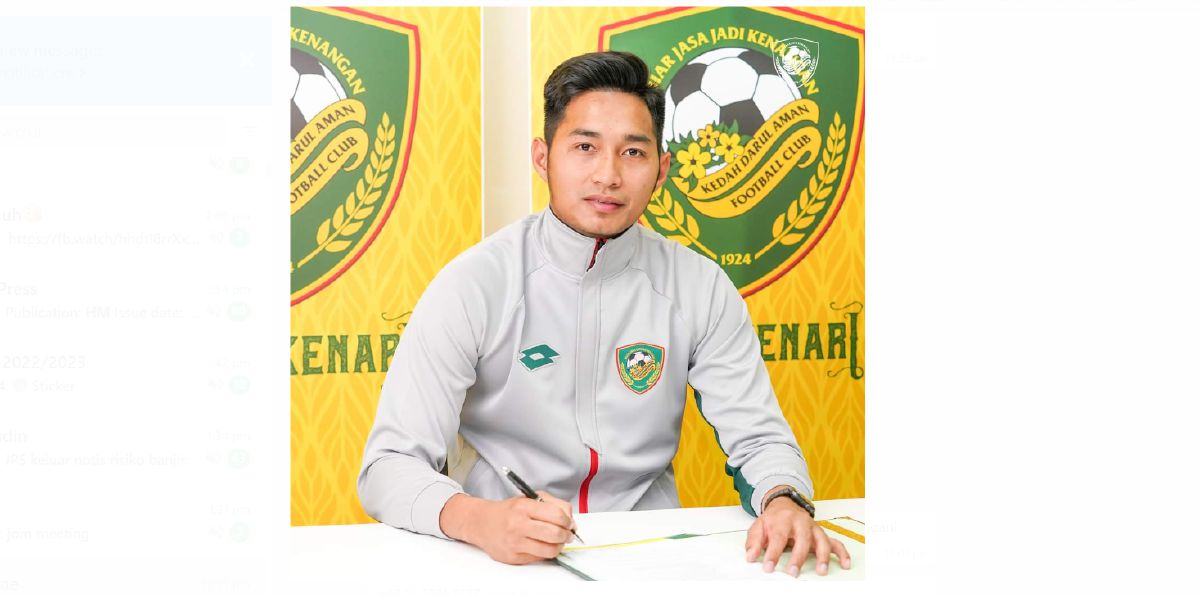 KALAMULLAH  menandatangani kontrak  dua tahun bersama  KDA FC. 