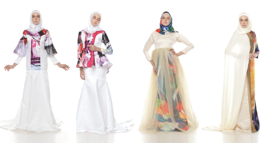 ANTARA koleksi busana Sofearose x Yusof Gani Segerak yang akan menyemarakkan pentas fesyen Art to Wear di London pada 3 April ini.