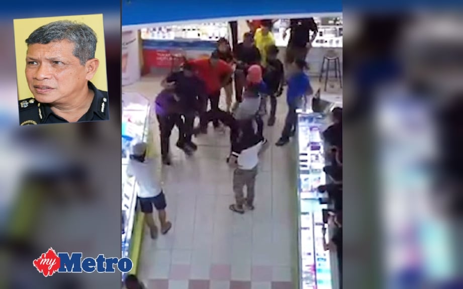 Gambar rakaman video yang viral semasa suspek dikatakan dibelasah. (Gambar kecil) Asri Yusoff