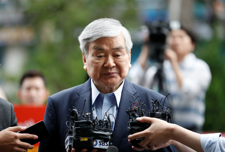 CHO Yang-ho ketika hadir di pejabat pendakwa. FOTO Reuters
