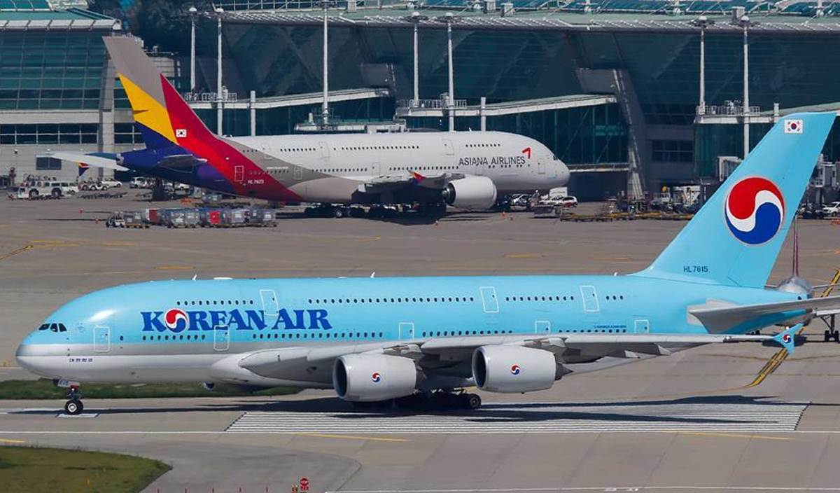 MAVCOM meluluskan penggabungan antara Korean Air Lines Co, Ltd (Korean Air Lines) dan Asiana Airlines, Inc (Asiana Airlines). FOTO Wikimedia Commons