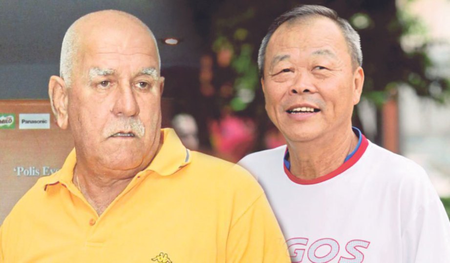 SANTOKH (kiri) dan Chin Aun mahu pemain utamakan sumbangan kepada negara.