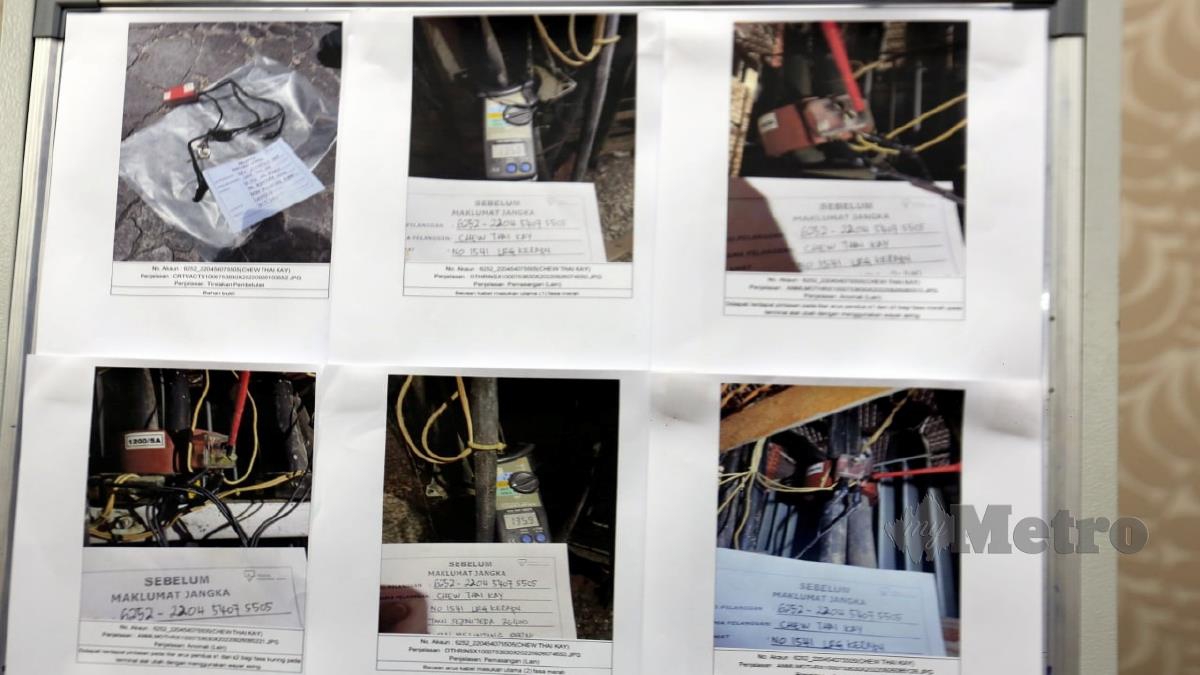 GAMBAR premis perniagaan makanan sejuk beku di Hutan Melintang Perak yang disyaki menggunakan elektrik secara haram. FOTO L MANIMARAN