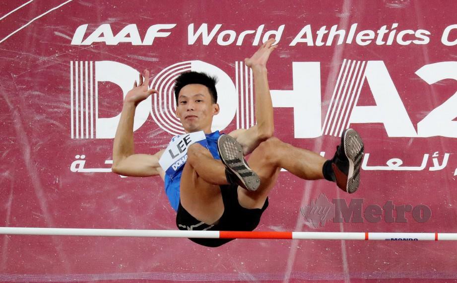 HUP Wei berjaya melepasi ketinggian 2.27m di Doha. — FOTO Reuters
