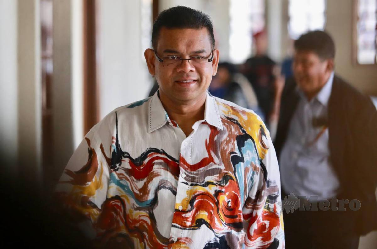 Lokman Adam, hadir untuk perbicaraan kes dalam dua pertuduhan membuat komunikasi jelik terhadap bekas Perdana Menteri Datuk Seri Ismail Sabri Yaakob dan kerajaan tahun lalu di Mahkamah Sesyen. FOTO FATHIL ASRI