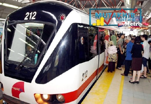 LRT menjadi kemudahan pengangkutan awam terbaik di Kuala Lumpur. - Foto NSTP (Fail)