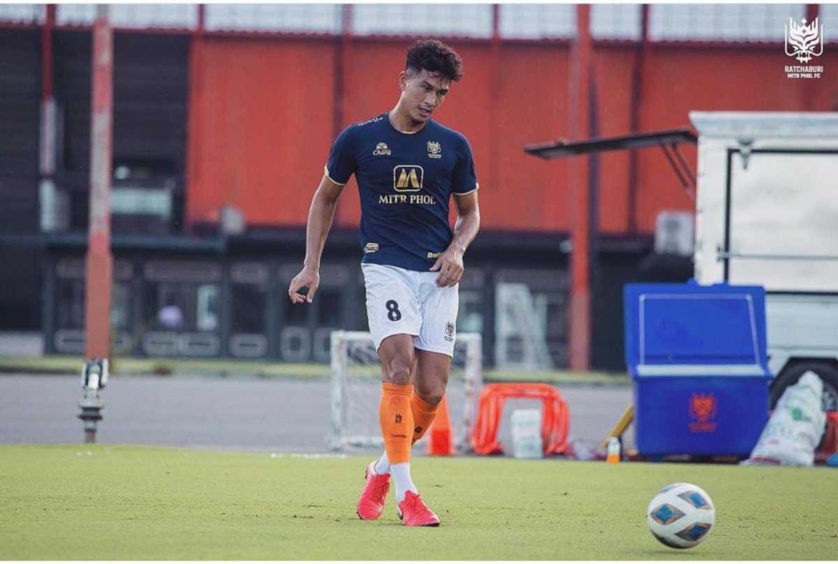 PEMAIN kebangsaan Filipina, Luke Woodland kini menjadi buruan Terengganu FC. -FOTO Ihsan Ratchaburi Mitr Phol