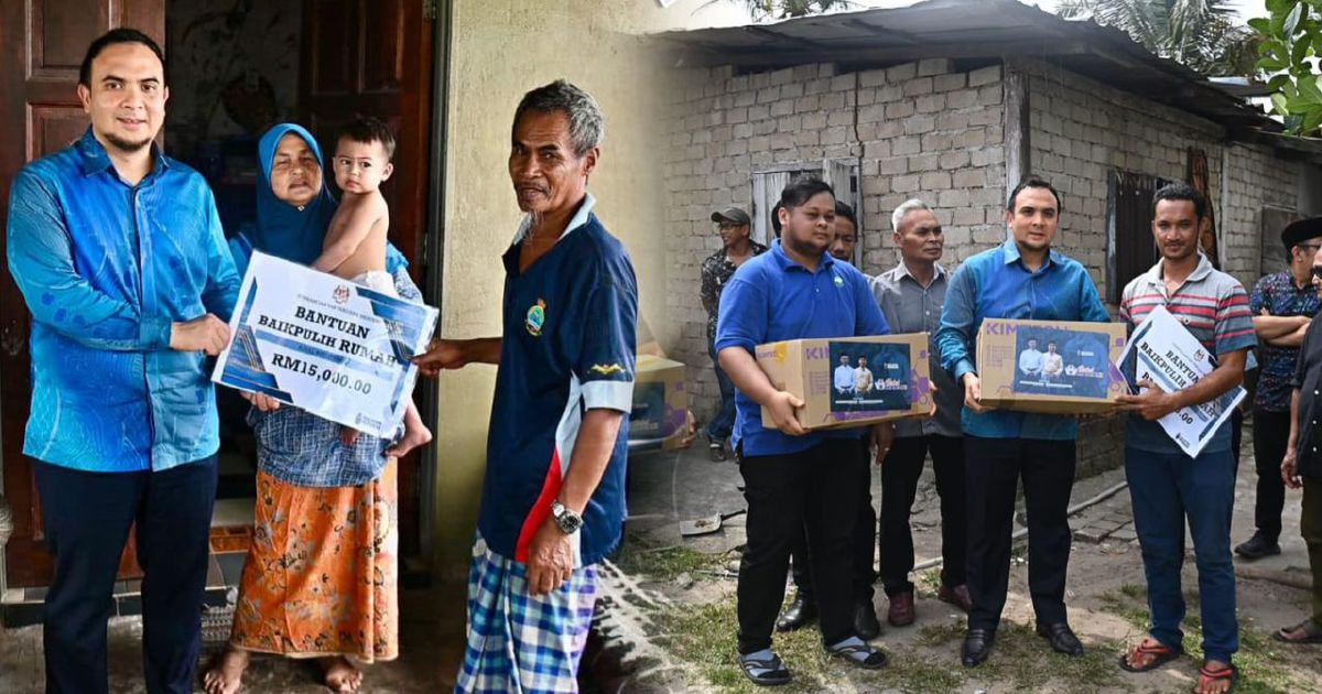 PM Anwar salur bantuan awal untuk 5 rumah daif di Kampung Chendor