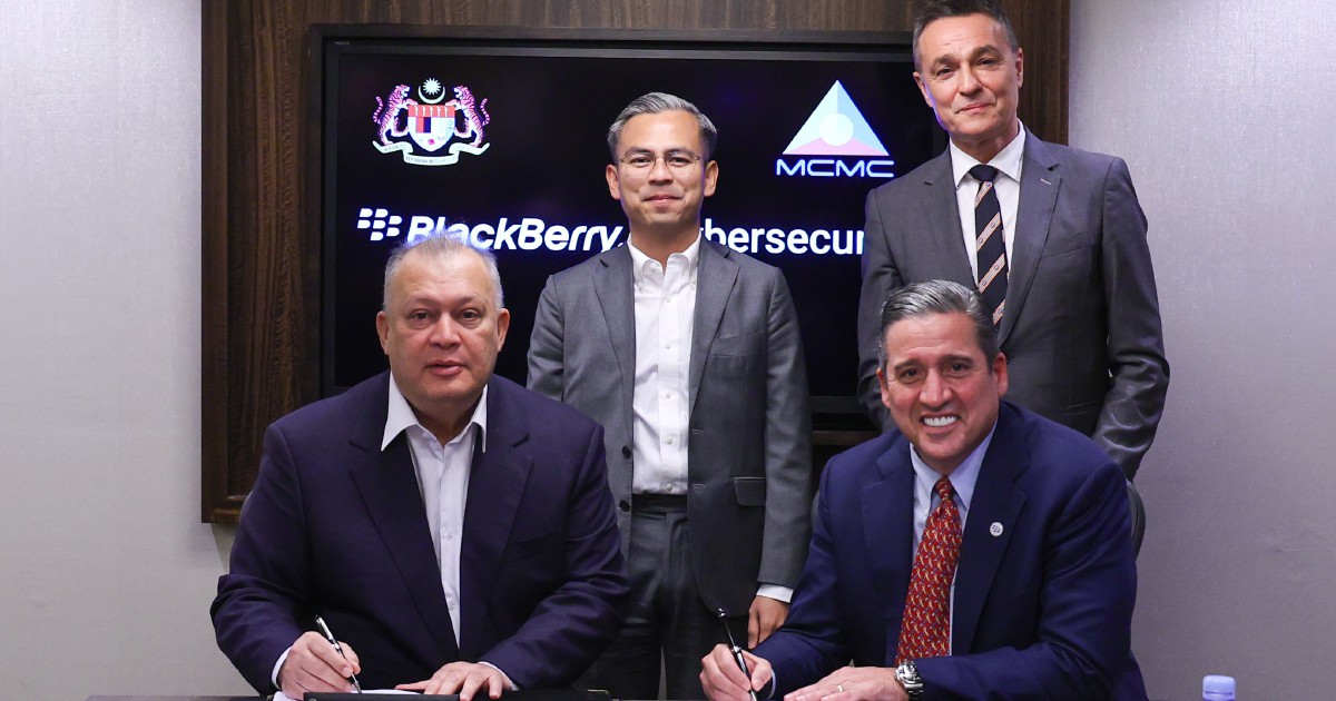 Blackberry, Kerajaan Malaysia meterai perjanjian keselamatan siber