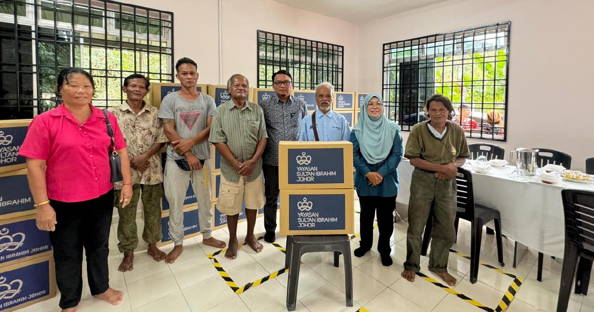 1,174 keluarga Orang Asli terima bakul makanan Yayasan Sultan Ibrahim Johor