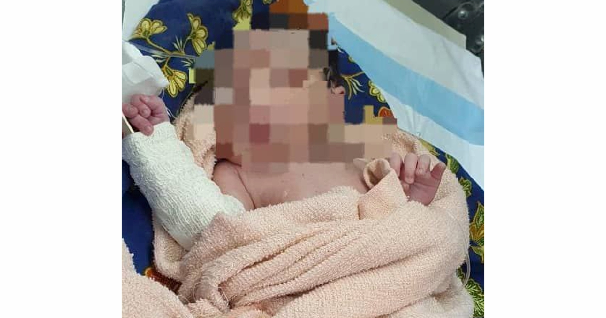 Bayi baru lahir 'dibuang' belakang kenderaan pacuan empat roda