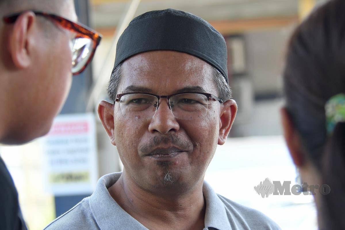Saiful Khair ketika ditemui pemberita di perkarangan MASKargo Lapangan Terbang Antarabangsa Kota Kinabalu hari ini. FOTO MOHD ADAM ARININ