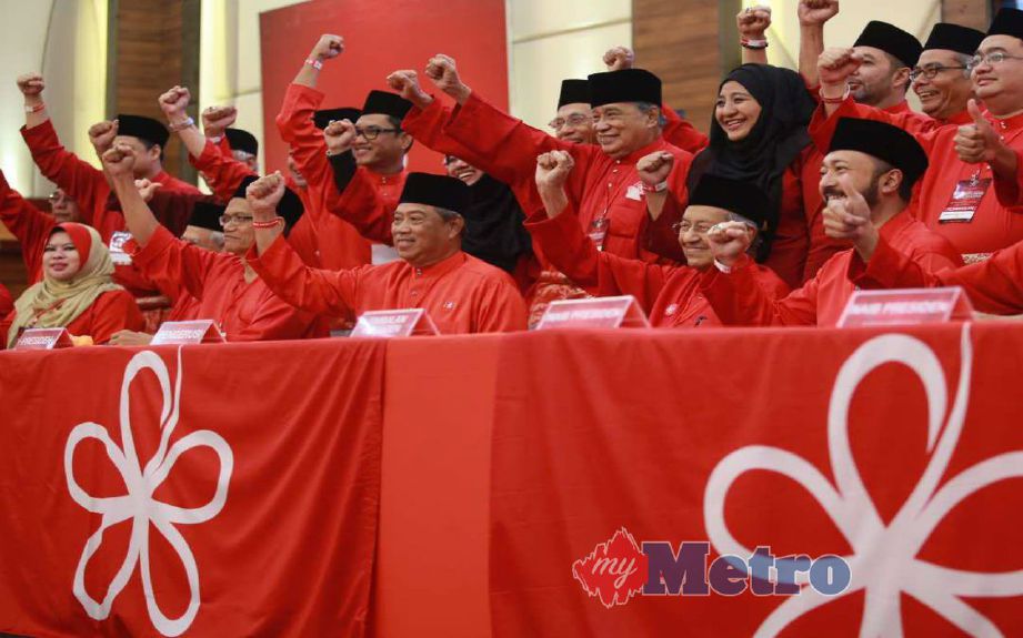 Mahathir di Perhimpunan Agung Tahunan PPBM, hari ini. FOTO Sairien Nafis