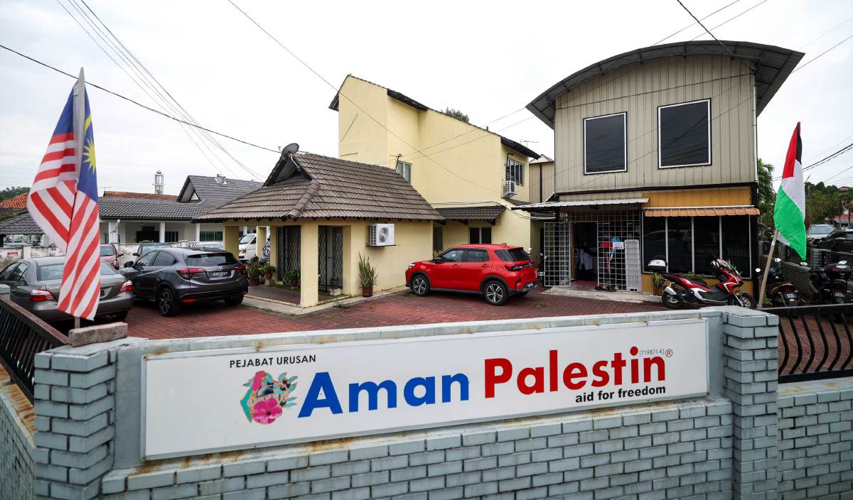 IBU Pejabat Aman Palestin yang terletak di Bandar Baru Bangi. FOTO BERNAMA