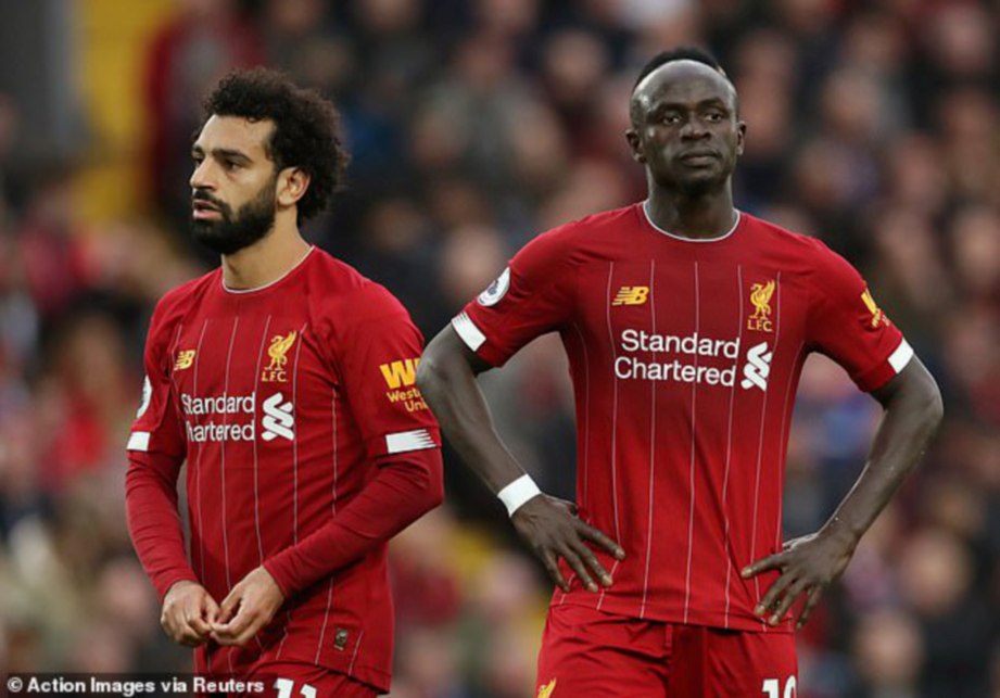 MANE (kanan) dan Salah gandingan terbaik di Liverpool. FOTO Agensi 