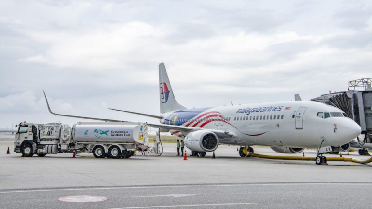 Pesawat Malaysia Airlines menggunakan SAF dari PDB.