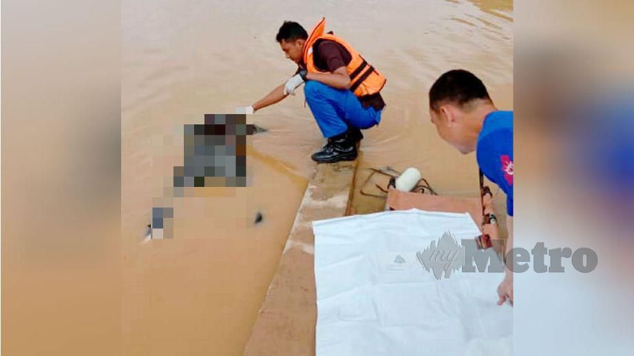 MAYAT ditemui di Sungai Kelantan berhampiran Tambatan Diraja. FOTO ihsan APM Kota Bharu 