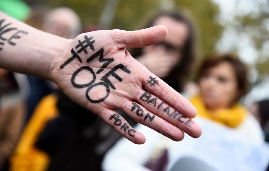 #MeToo yang diilhamkan oleh pergerakan besar-besaran global yang berkembang pada 2017 berkaitan tuduhan gangguan seksual. FOTO AFP